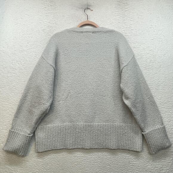 Lillusory Sweater Womens Small Boucle Knit Pullover Cozy Crewneck Ribbed Trim - Picture 2 of 10